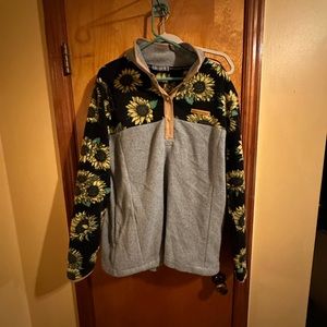 Sunflower simply southern fleece pull over